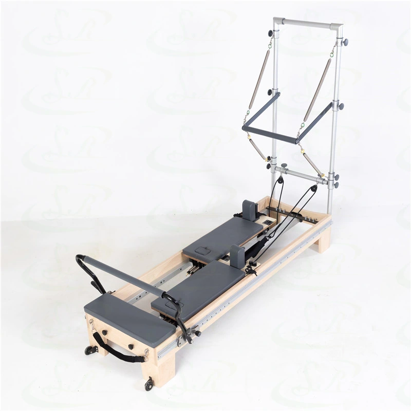 Home Use Wooden Maple Durable Exercise Two-Way Sliding Ladder Align Core Pilates Reformer